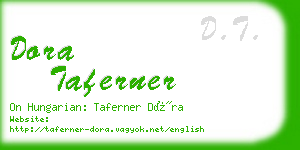 dora taferner business card